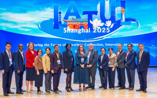 IATUL and Elsevier Travel Grant winners 2025 with IATUL Board, Conference Host and new IATUL Fellow